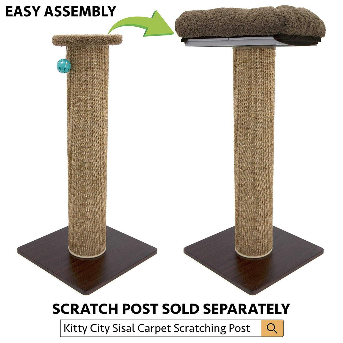 Sisal Post Cat Scratchers and Cushion V4352