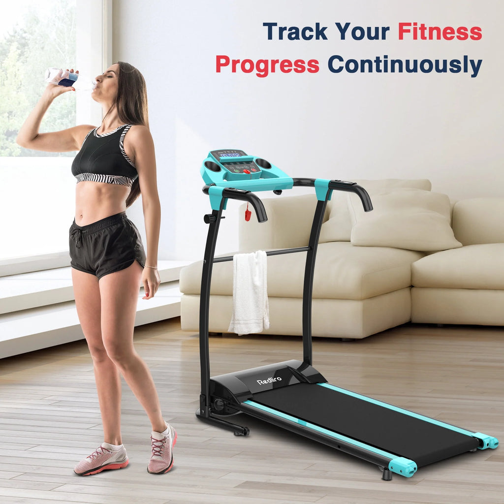 Portable Folding Treadmill Incline Electric Walking Running Machine T3866