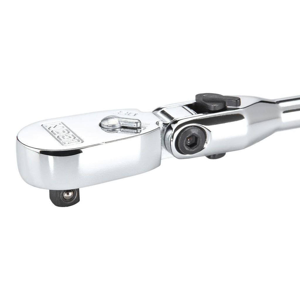 1/4 in. Drive 9 in. Long Locking Flex Ratchet with Comfort Grip J301419