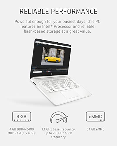 14-inch Laptop, Intel Celeron N4020, 4 GB RAM, 64 GB Storage, Windows 11 Home J6515