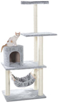 Cat Tree with Hammock 59-Inch Silver Gray M91671