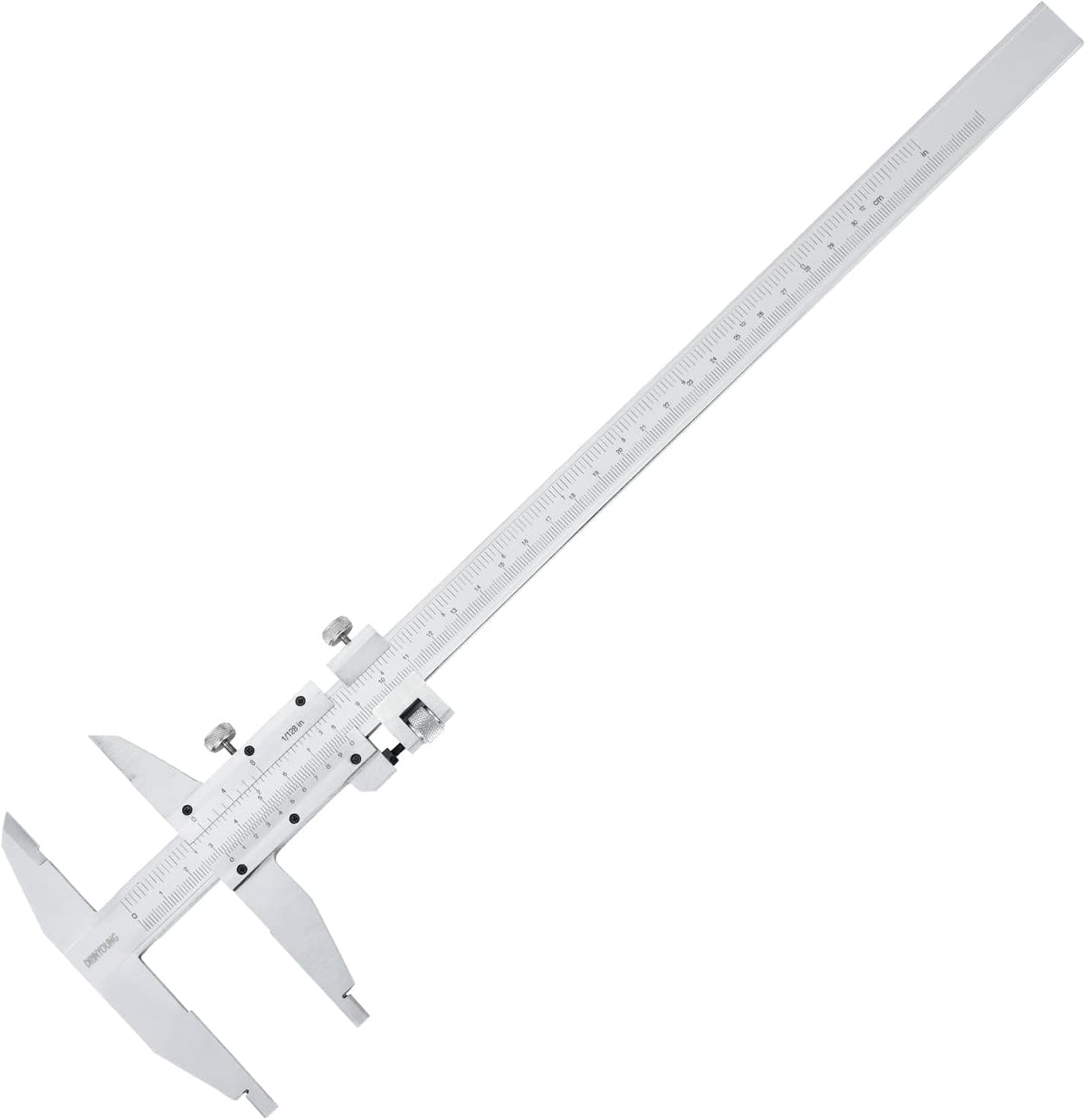 High-Precision All-Metal Vernier Caliper, Inch/Metric, 0-12"/0-300mm, Pack of 2 I6683