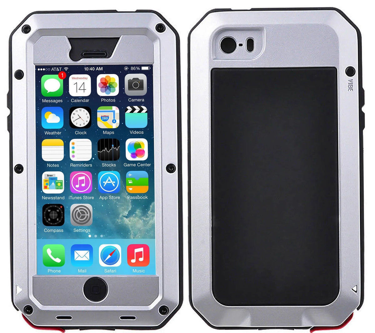 Silver Aluminum Heavy Duty iPhone 6s Case Z360