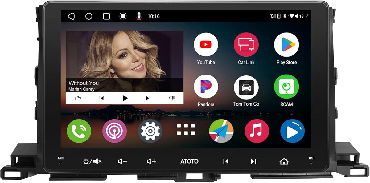 Android Double Din Car Stereo with Wireless CarPlay & Android Auto, 9inch IPS Display, 2G+32G Z59318