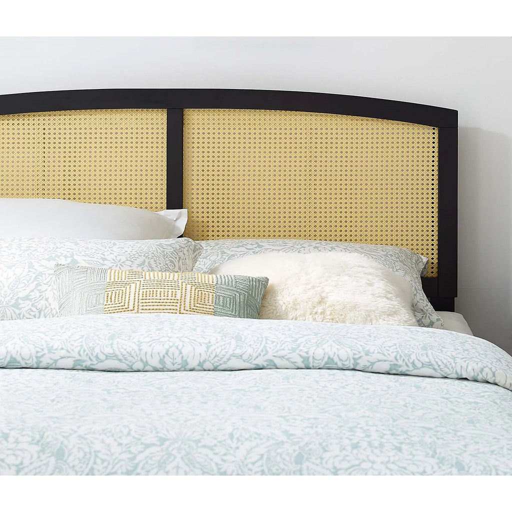 King Size Black Wooden Headboard A9970