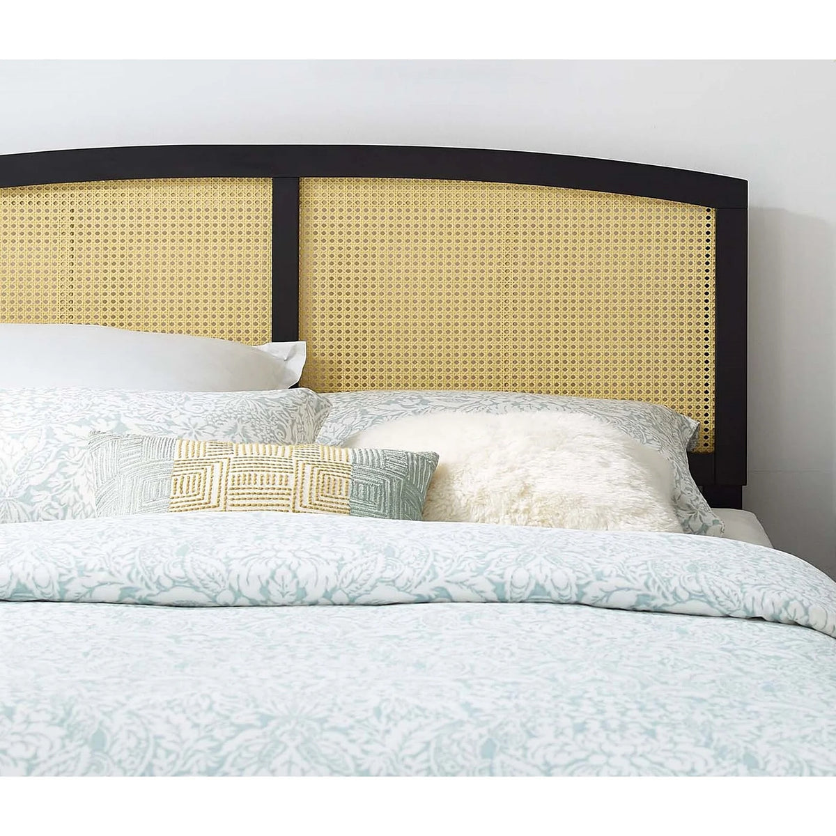 King Size Black Wooden Headboard A9970
