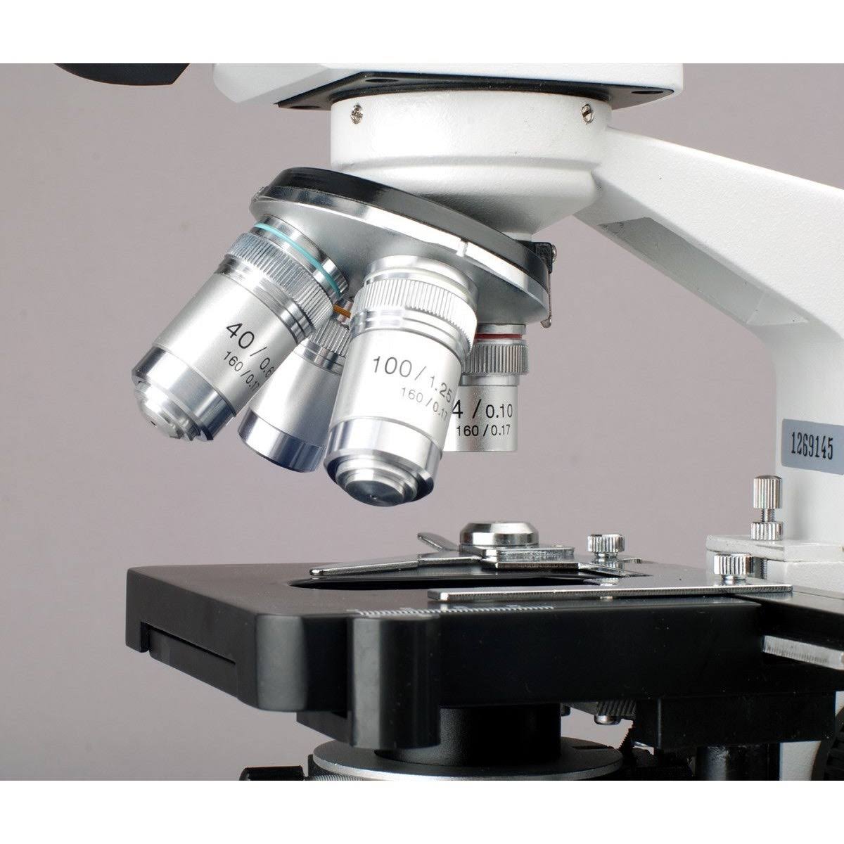 40X-2000X LED Monocular Compound Microscope with Mechanical Stage and Digital Camera D87945