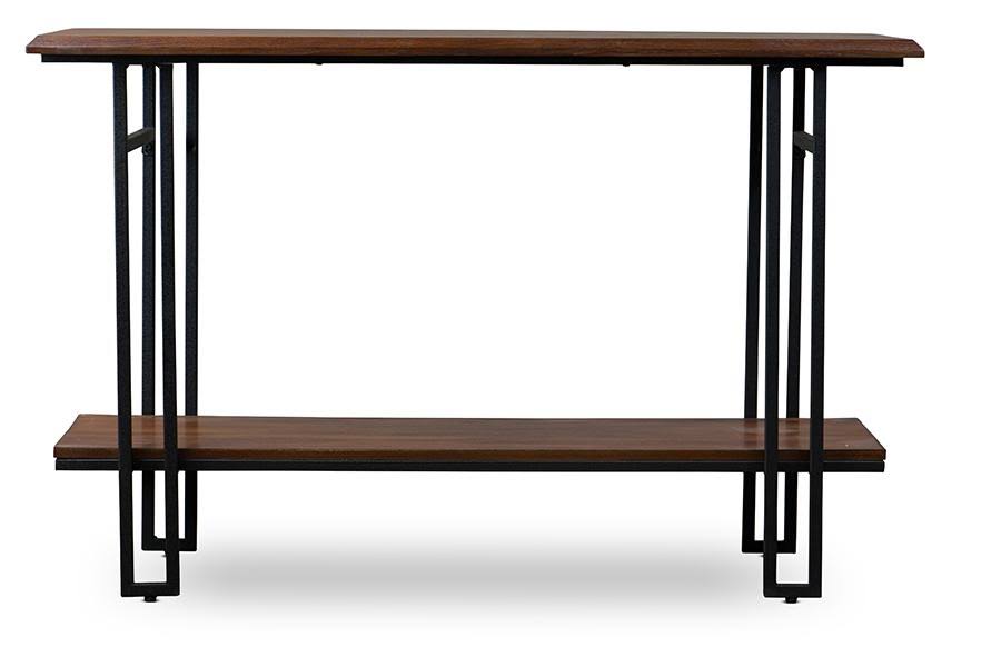Wood and Metal Console Table J925