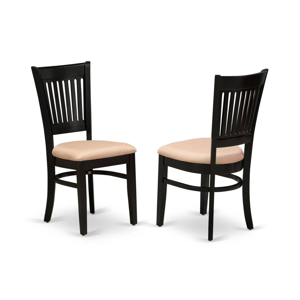 3-Piece Dining Set with Fabric Seat in Linen White R41954