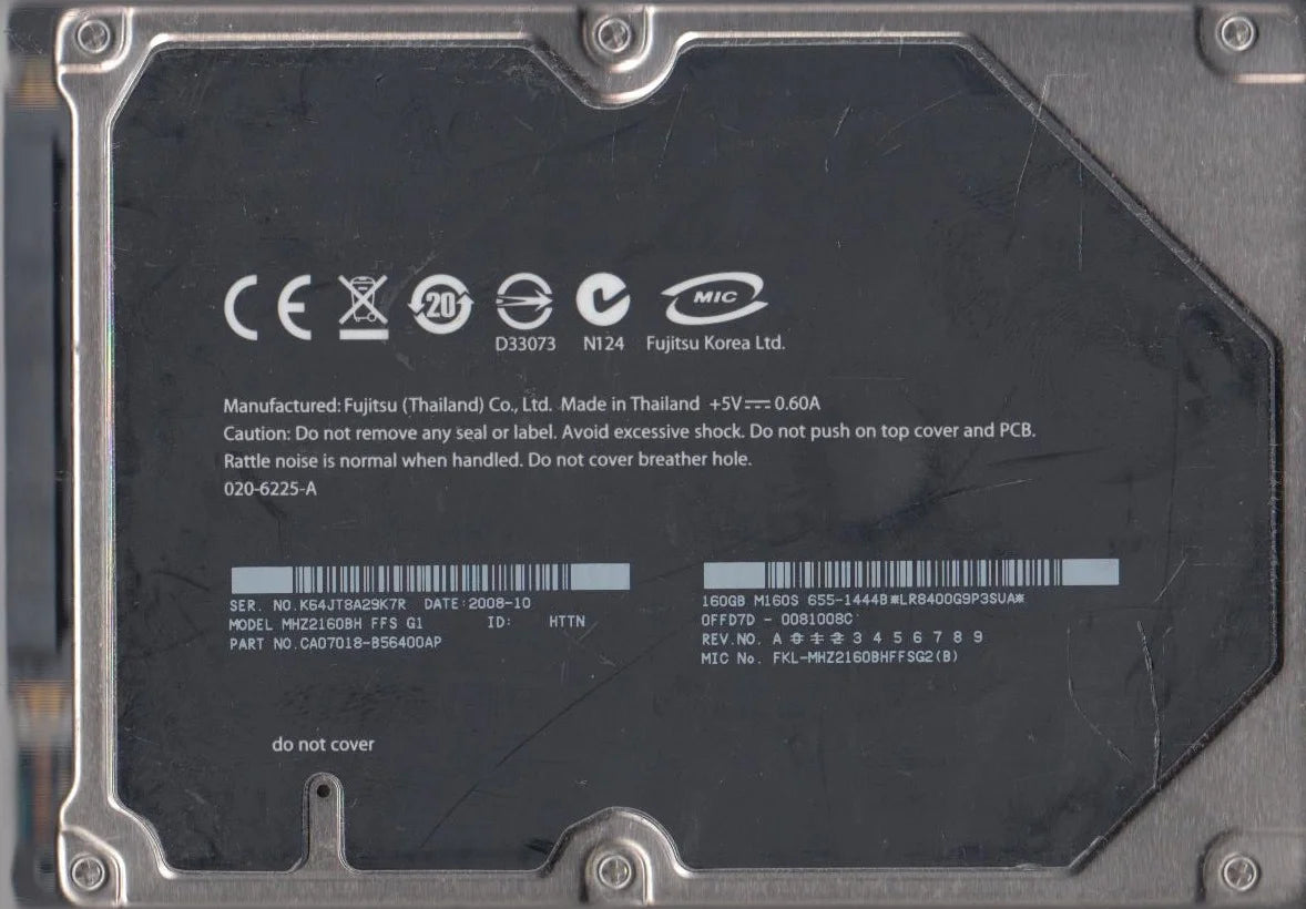 160GB SATA 2.5 Hard Drive A46834