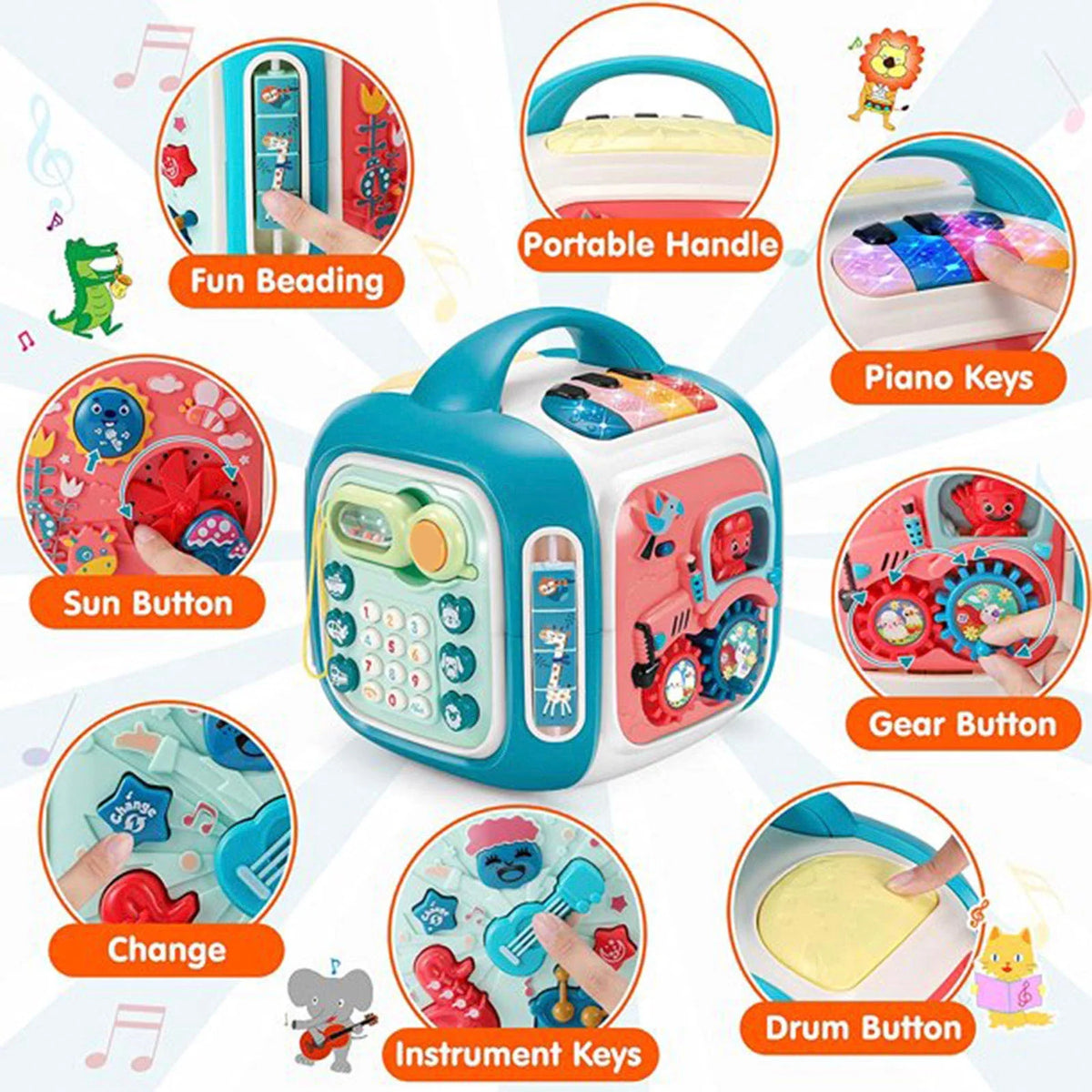 Baby Activity Cube Musical Learning Toy L4153