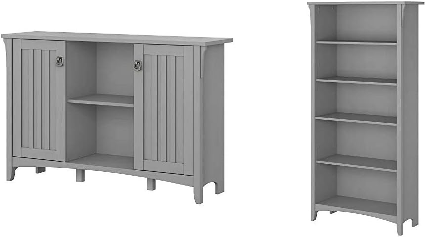 Antique White Accent Storage Cabinet with Doors C465