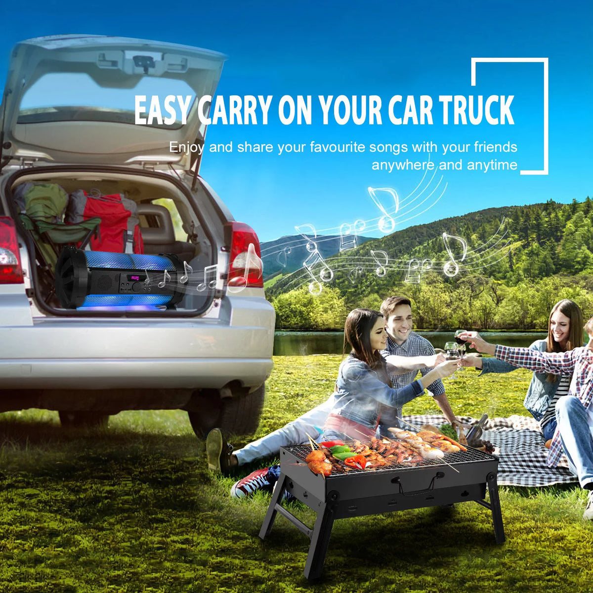 Portable Foldable Charcoal Grill R10149