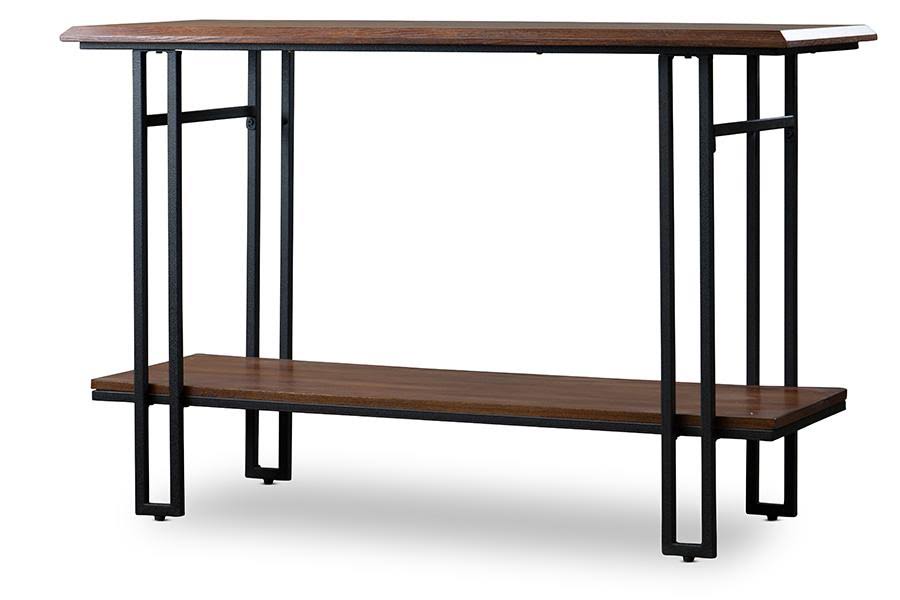 Wood and Metal Console Table J925