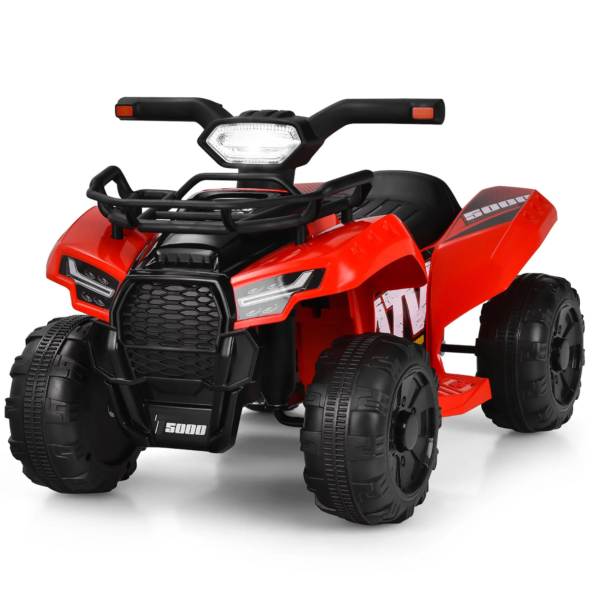 6V Kids ATV Quad Electric Ride On Car with LED Light Black P52999