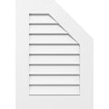 Half Octagon Top Right Surface Mount PVC Gable Vent J843258