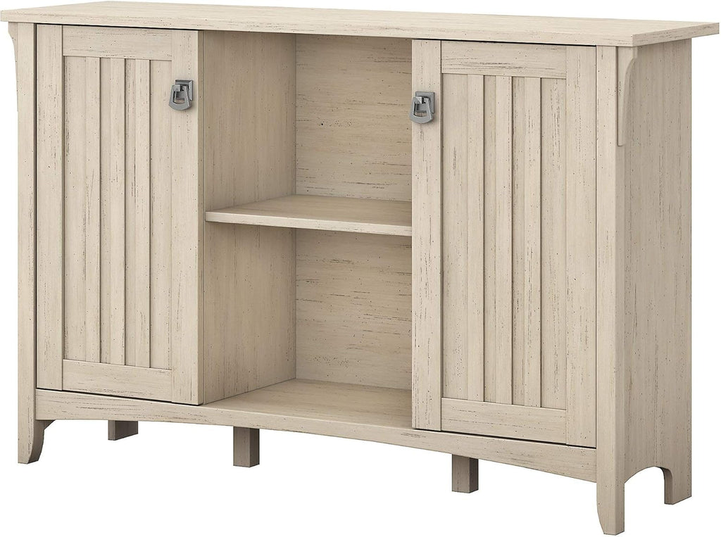 Antique White Accent Storage Cabinet with Doors C465