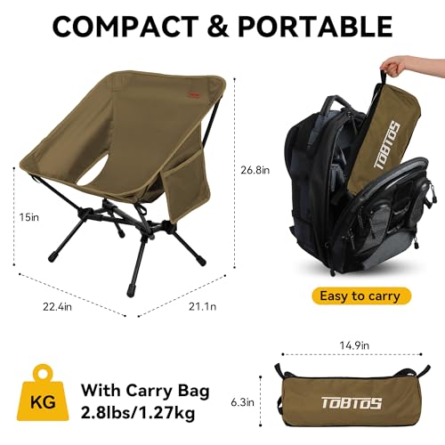 Portable High Back Camping Chair 440 lbs Green V8131