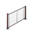 Bronze Aluminum Deck Stair Rail Kit with Balusters (23-Piece) U618