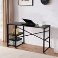 Black Computer Desk with 2 Shelves E662076