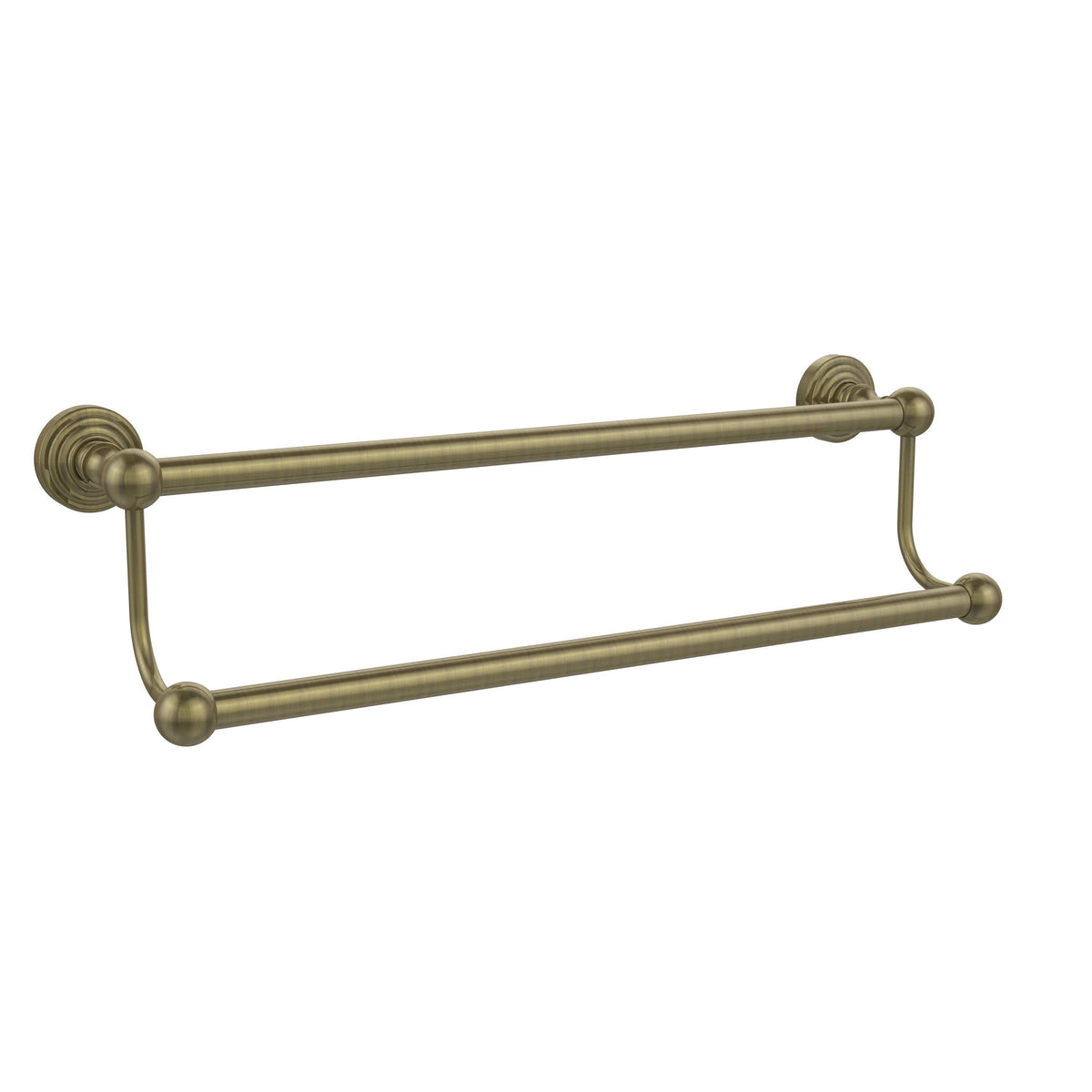 18 inch Double Towel Bar Antique Brass K4192