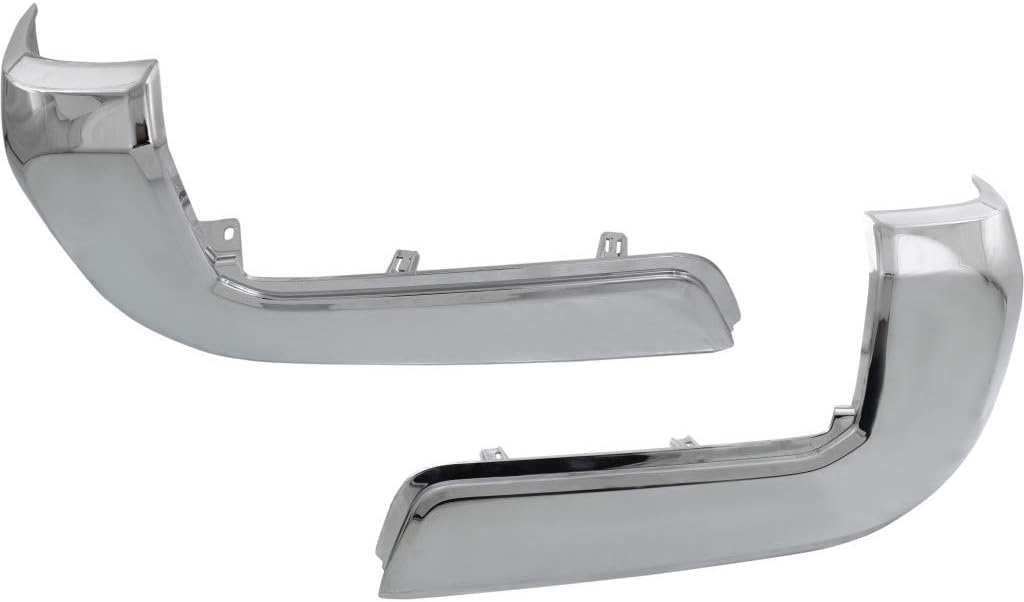 Chrome Plastic Rear Bumper End Cap Pair for Toyota Tacoma 2016-2020 U523660