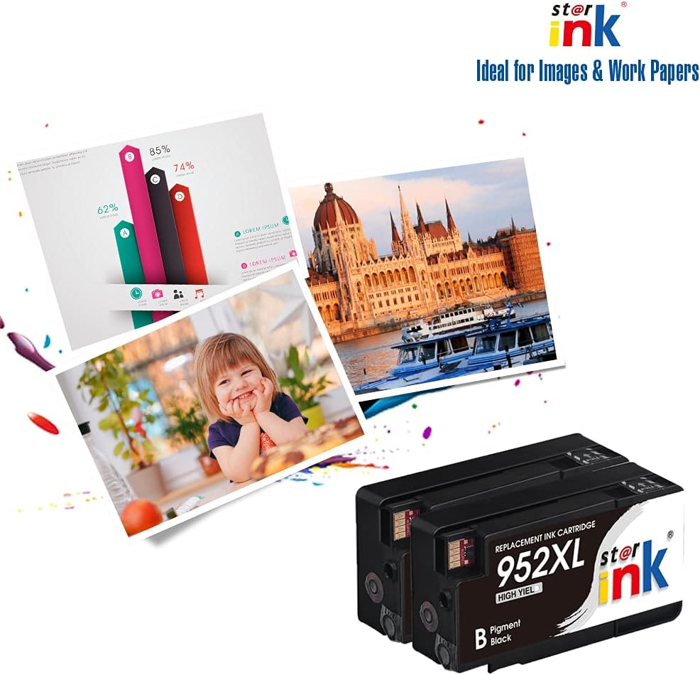 Compatible Ink Cartridge for HP 952XL Black 2 Packs C1545