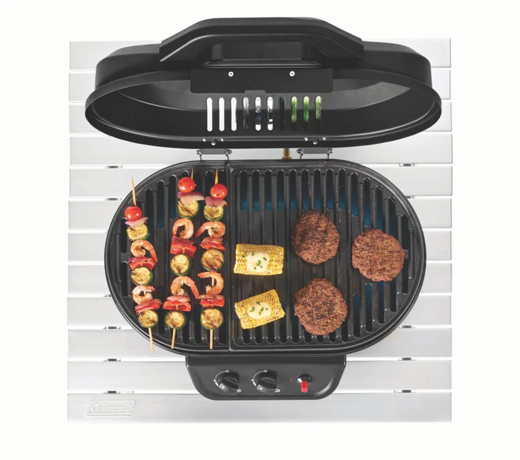 Black Tabletop 2 Burner Propane Gas Grill Y26483