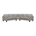 Greige Leather Sectional Sofa Y816567