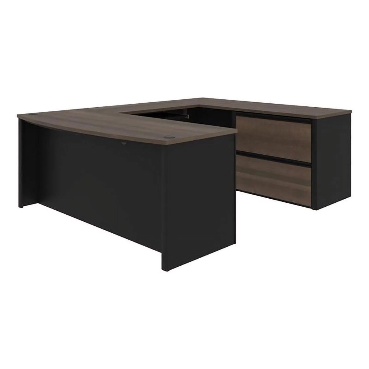 5 Piece Wood U Shaped Computer Desk L287