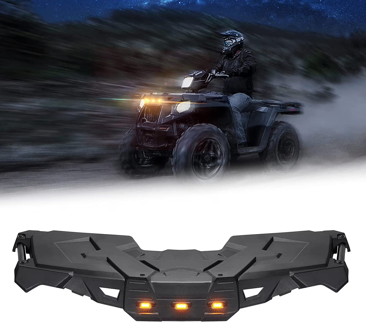ATV Front Rack with Lights U17050