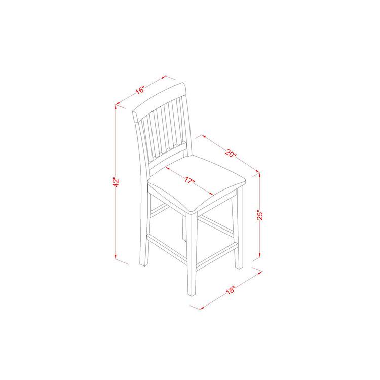 5-Pc Counter Height Table Set A475