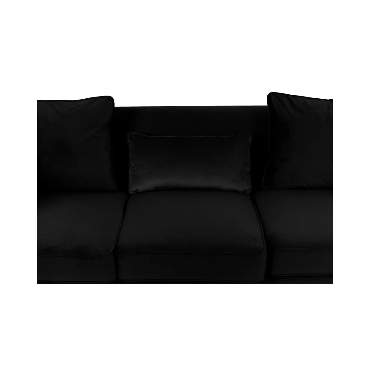Velvet Sofa With 3 Pillows V471