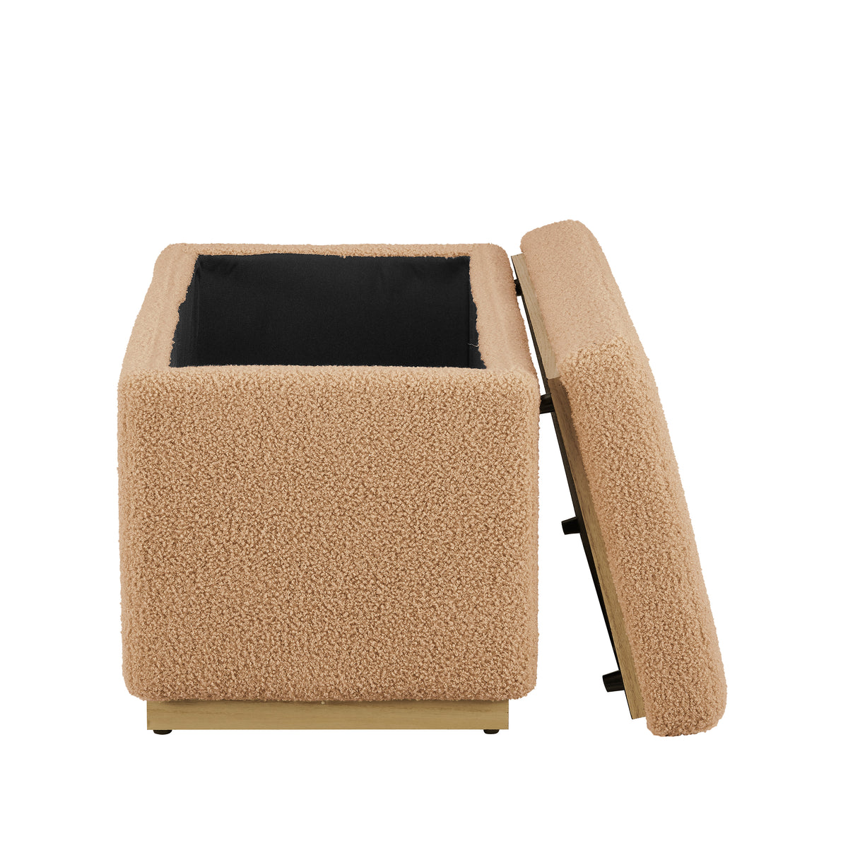 Tan Rectangle Storage Ottoman R3217