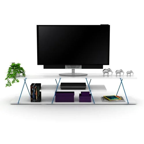 Mid Century Modern 4 Shelves 56 inch Tv Stand E5778