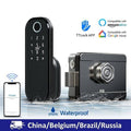 WiFi Fingerprint Smart Card Digital Code Electronic Door Lock L6455