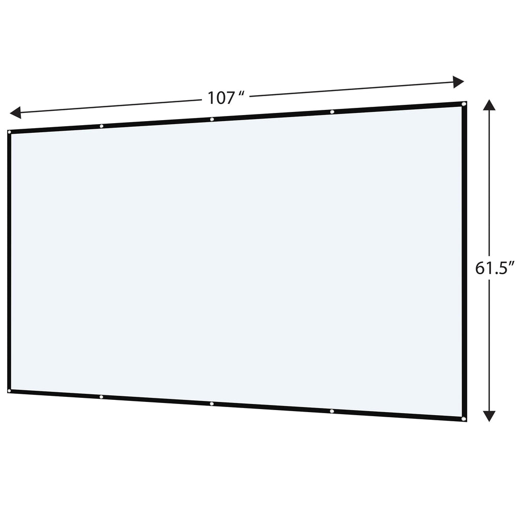 White Indoor/Outdoor Folding Projector Screen L4885