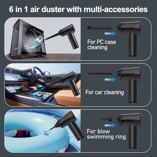 Cordless Electric Air Duster 100000RPM Black J68121