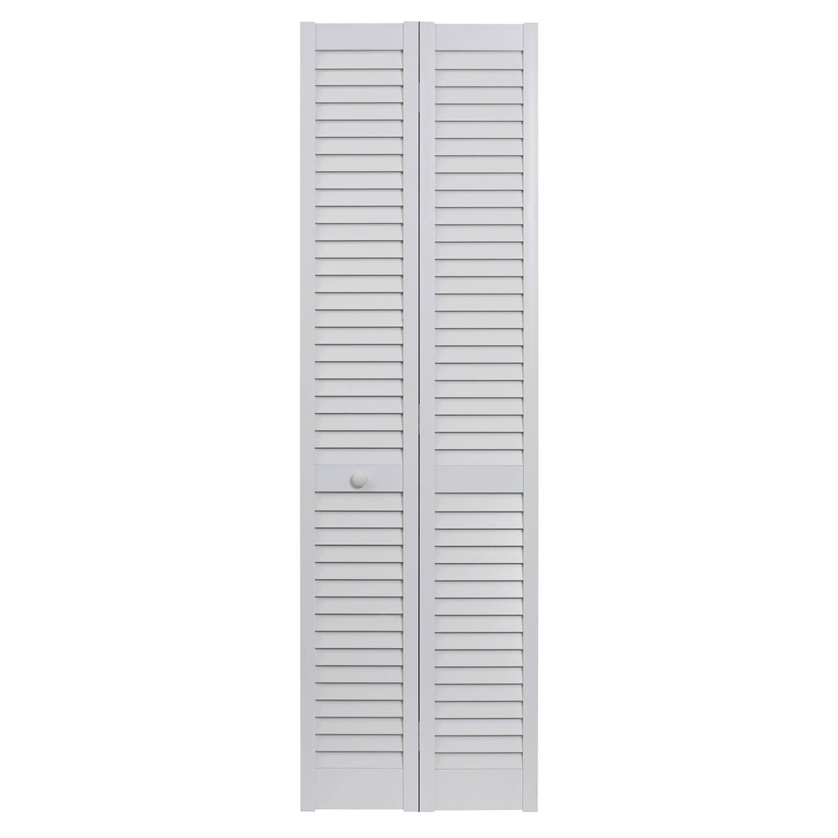 White PVC Louvered Bifold Door, 32 inch x 80 inch J650300