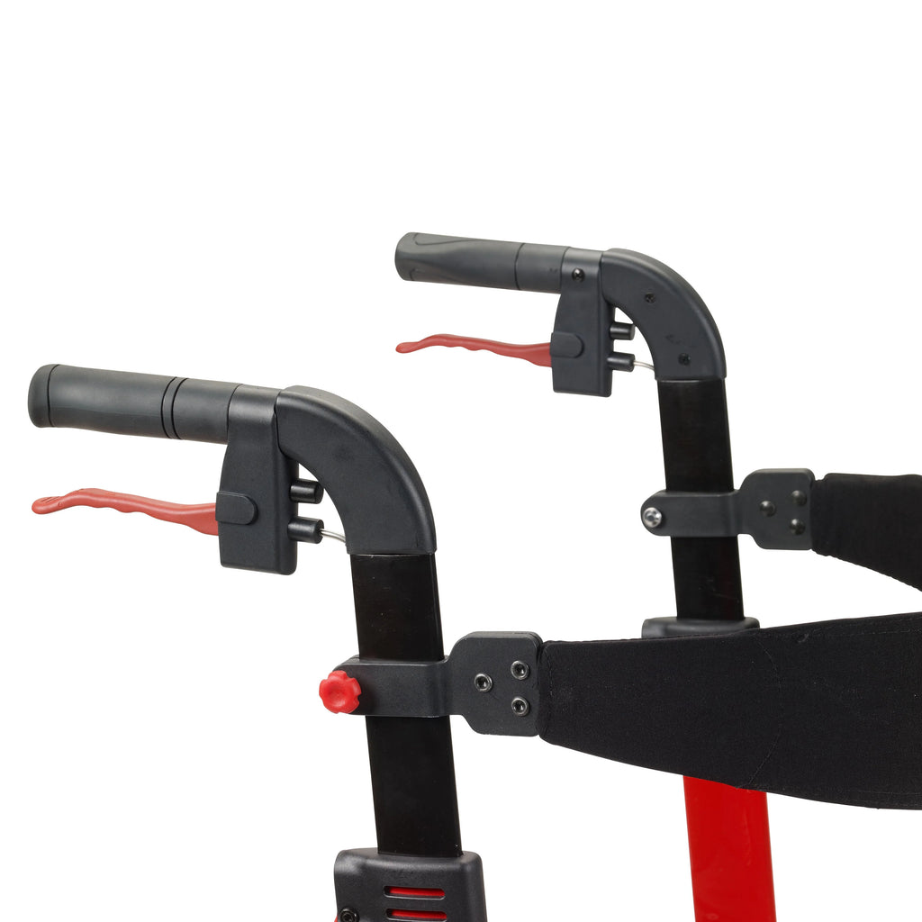 Red Rollator Rolling Walker C284
