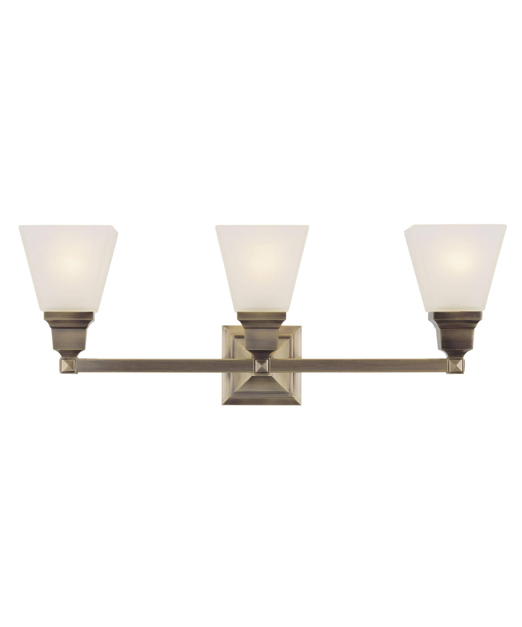 Antique Brass 3-Light Bath Light G307