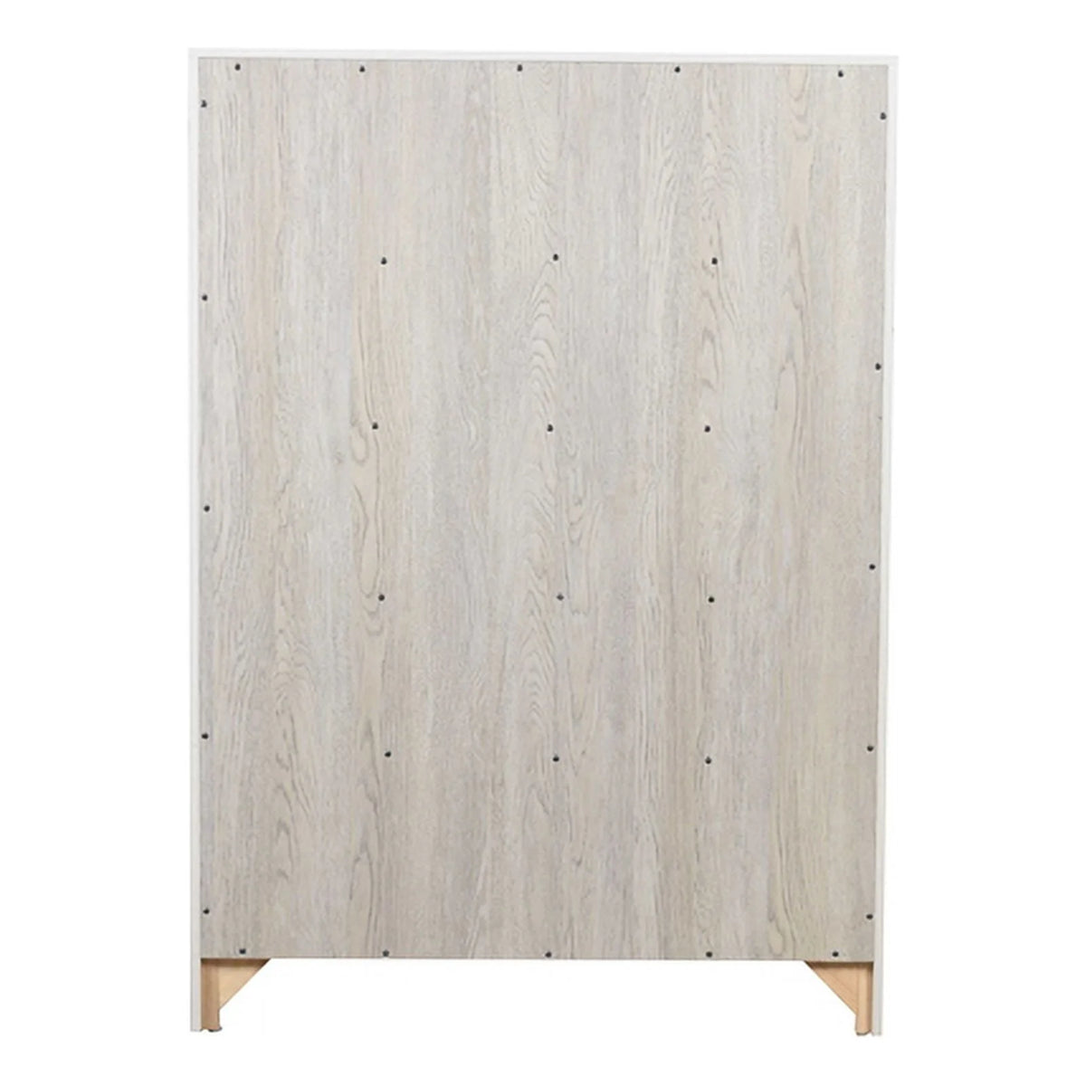 Gray 5-Drawer Wood Chest F715876