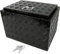 Truck Bed Tool Box with Lock Latch, 24 X 17 X 18 Inch Aluminum Black E595