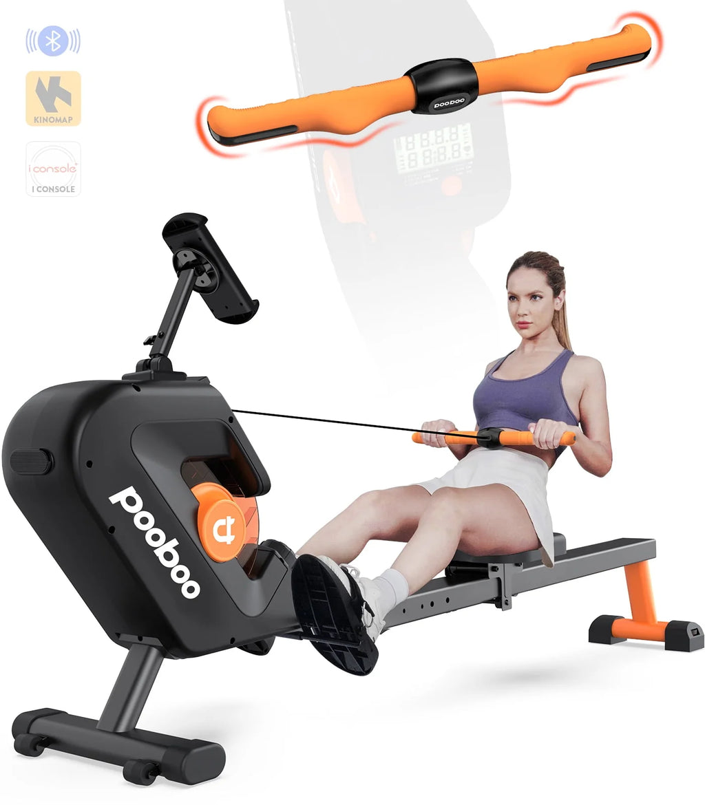 Foldable Magnetic Rowing Machine 8 Level Resistance Q1473