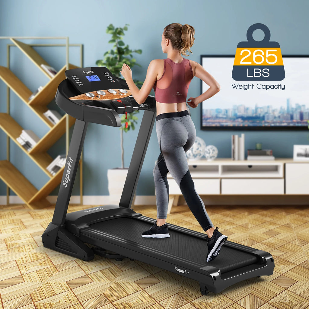 3.75HP Electric Folding Treadmill with Auto Incline K624091