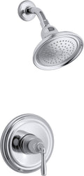 Polished Chrome Shower Valve Trim with Lever Handle and Showerhead, Pack of 2 K200747
