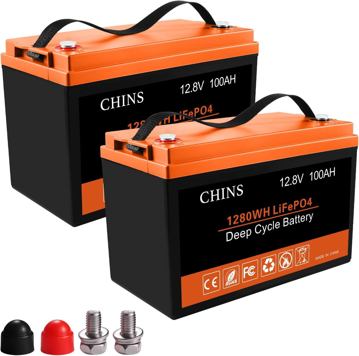 12V 100AH LiFePO4 Lithium Battery with Built-in 100A BMS B320