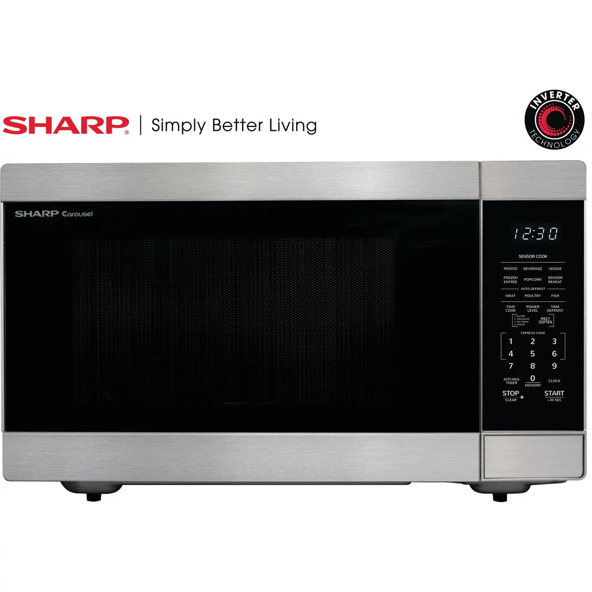 2.2 Cu. ft. Countertop Microwave Oven with Inverter Technology in Stainless Steel V423541