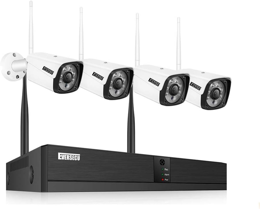 4 Channel 720P Weatherproof Security Camera System with DVR U80403